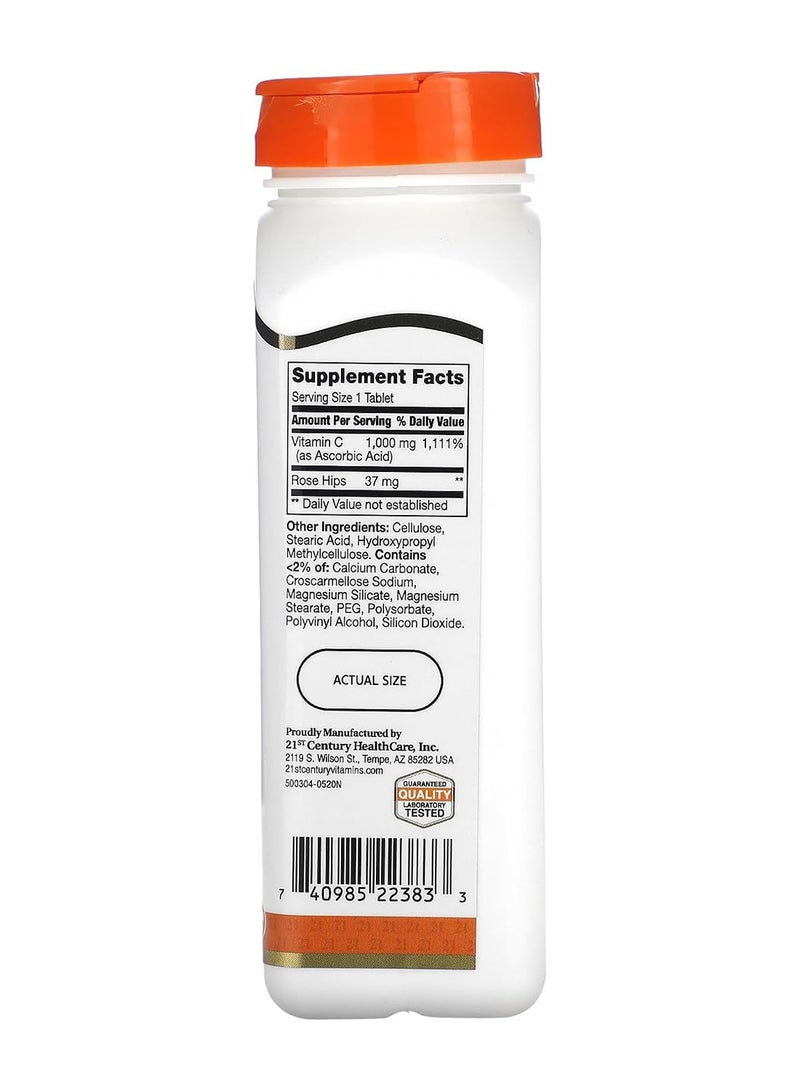 21st Century Vitamin C, with Rose Hips, 1000 mg, 110 Tablets - Image 2